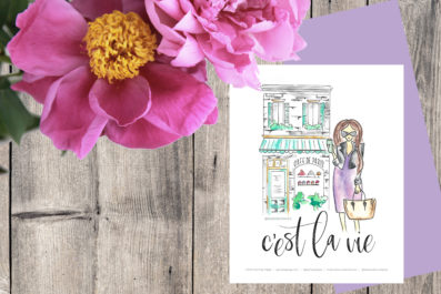 Genevieve Cestlavie-Paris by Paige-Paris Illustration