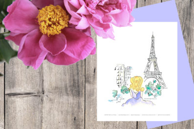 Sophia Eiffel-Paris by Paige-Paris Illustration