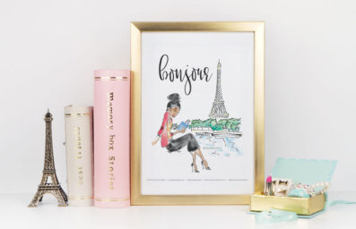 Violet_Bonjour_Paris by Paige-Paris Illustration