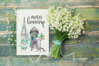 Violet_Merci_Paris by Paige-Paris Illustration