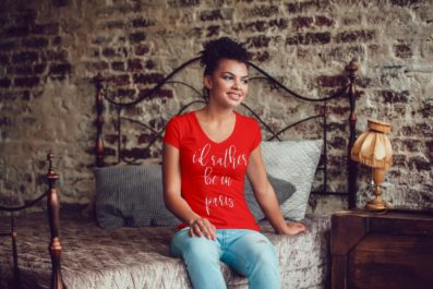 rather be in paris t-shirt-Paris by Paige
